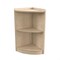 Flash Furniture Bright Beginnings 2 Tier Wooden Classroom Corner Storage Unit w/Rounded Front Edges, Kid Safe, Natural MK-KE24022-GG - alternate 1